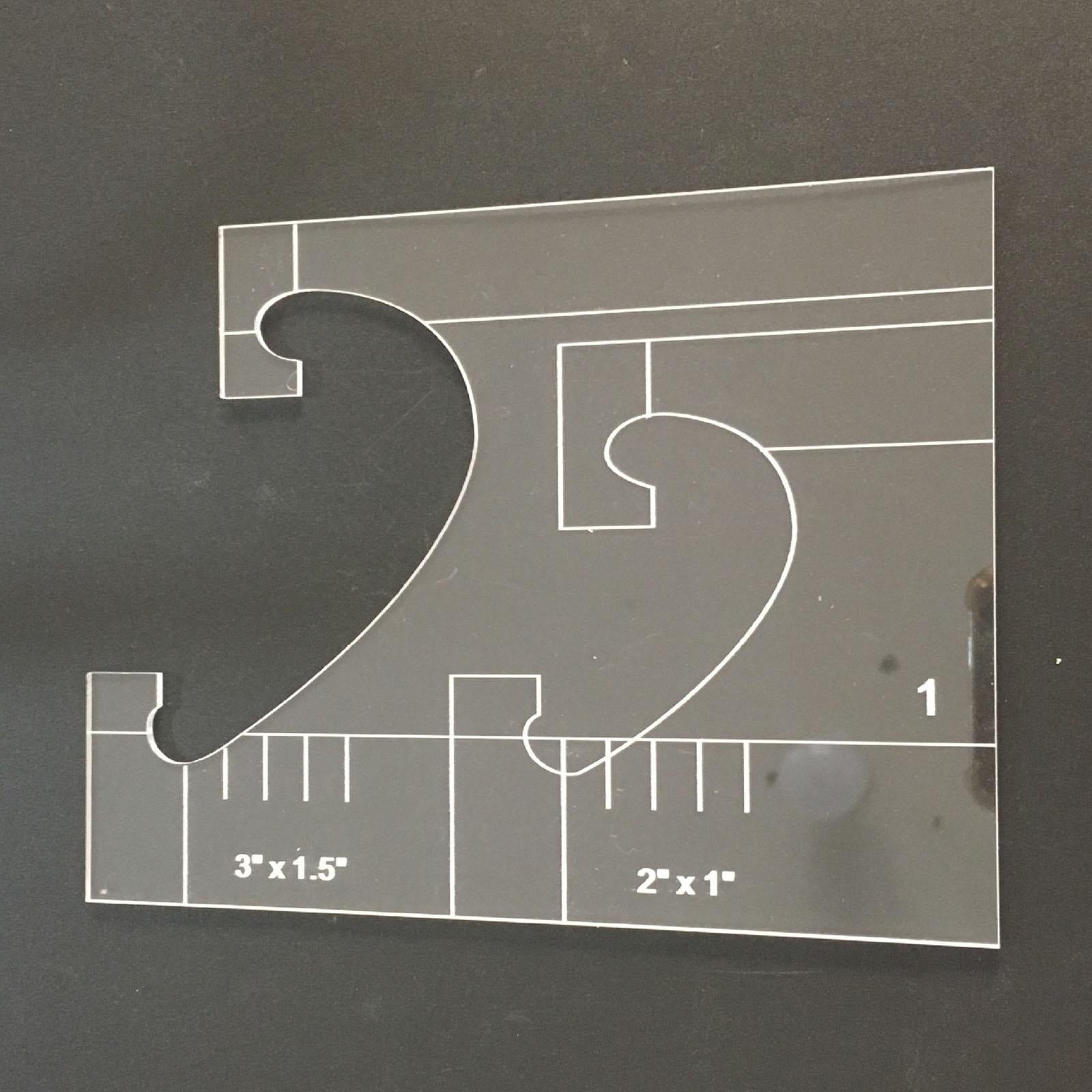 Portable Quilting Template Acrylic Ruler Home Sewing Frame Machine Style 1