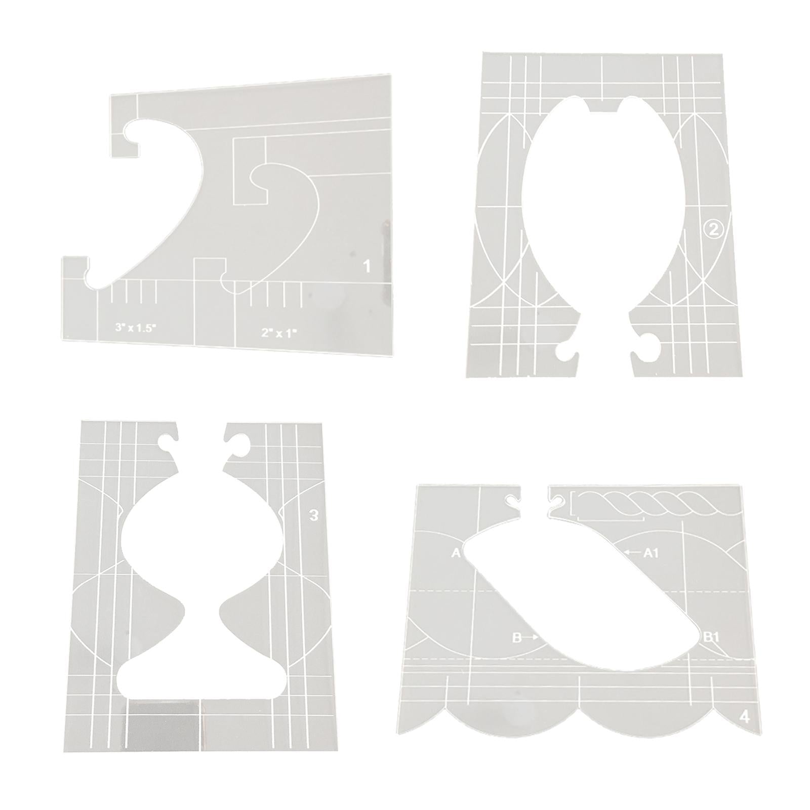 Portable Quilting Template Acrylic Ruler Home Sewing Frame Machine Style 1