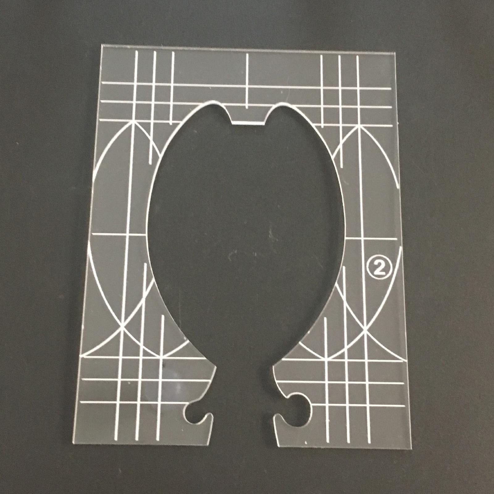 Portable Quilting Template Acrylic Ruler Home Sewing Frame Machine Style 2