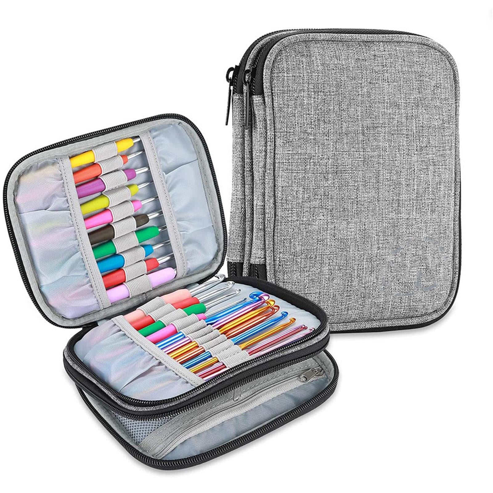 Crochet Hook Case Storage Organizer Bag Pockets for Various Sewing Tools