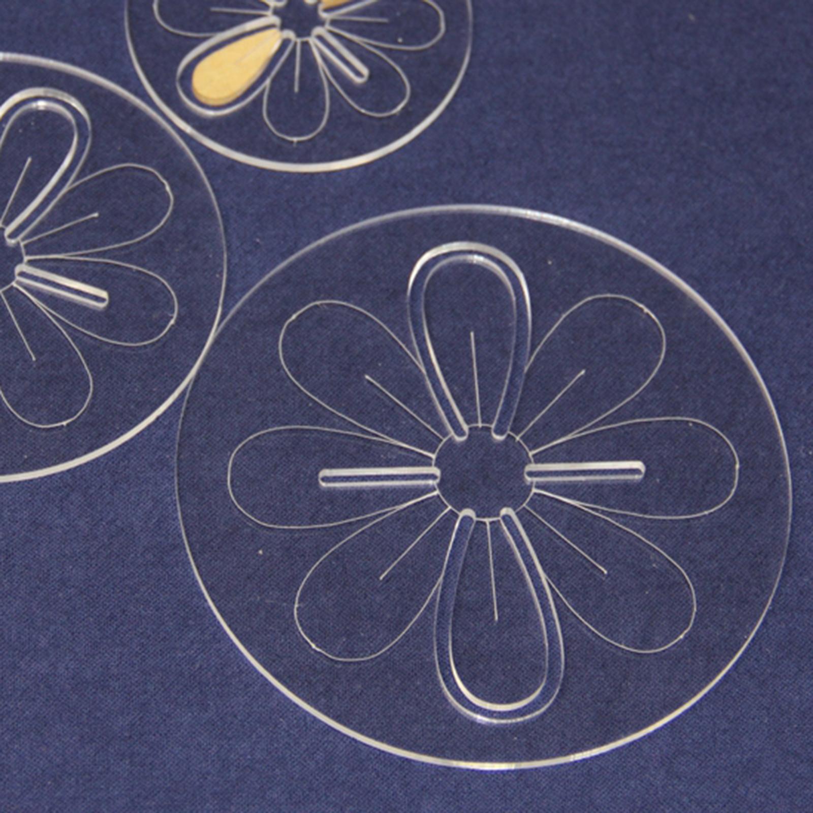 Quilting Stencils Template Home Reusable For Patchwork Flower