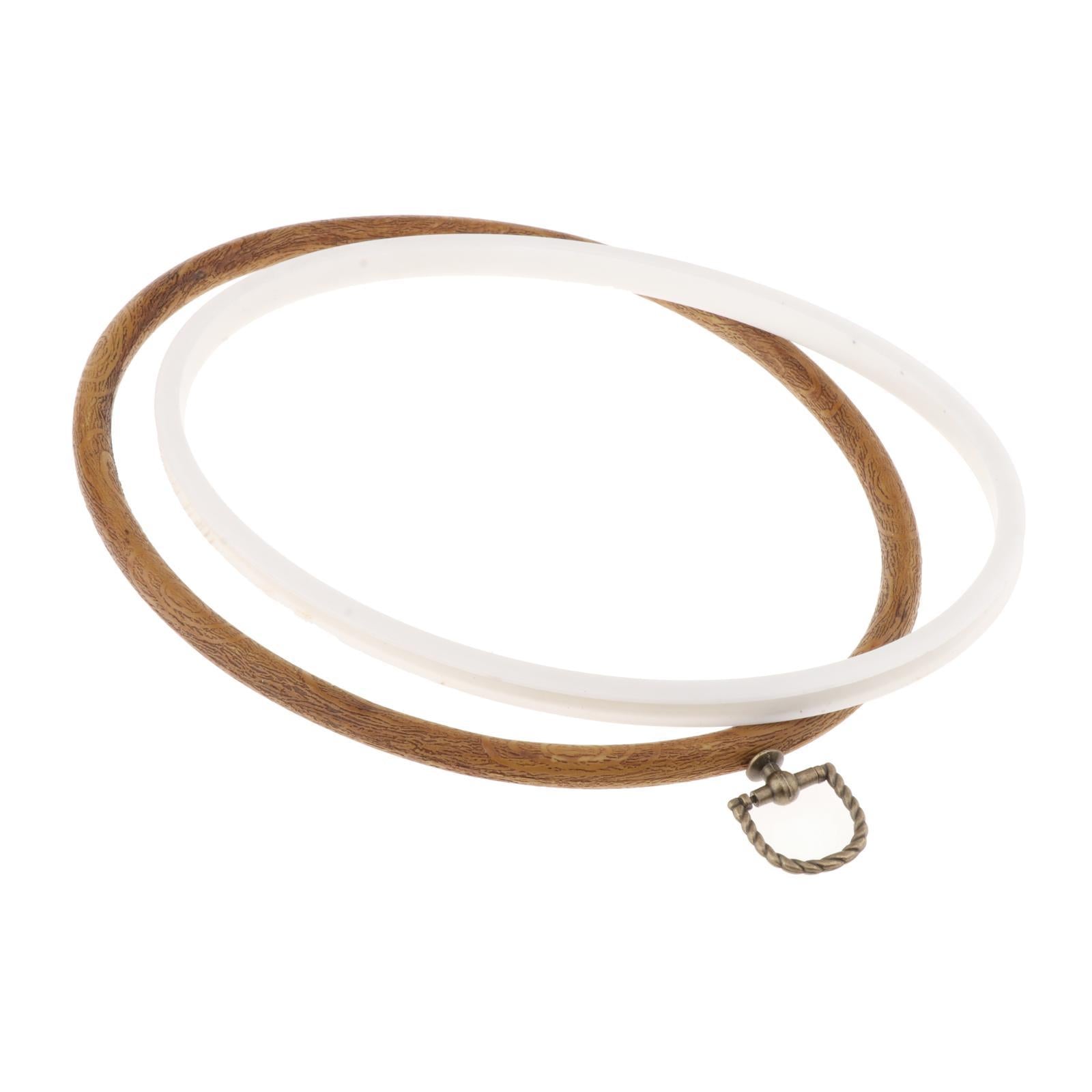 Embroidery Resin Hoops Oval Hanging Cross Stitch Hoop Frames 22x29cm