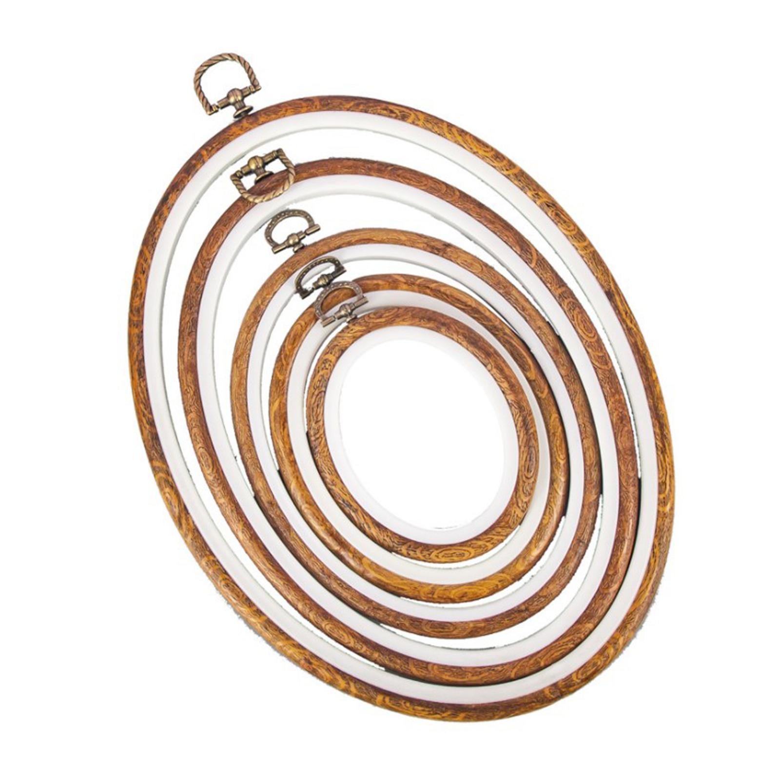 Embroidery Resin Hoops Oval Hanging Cross Stitch Hoop Frames 22x29cm