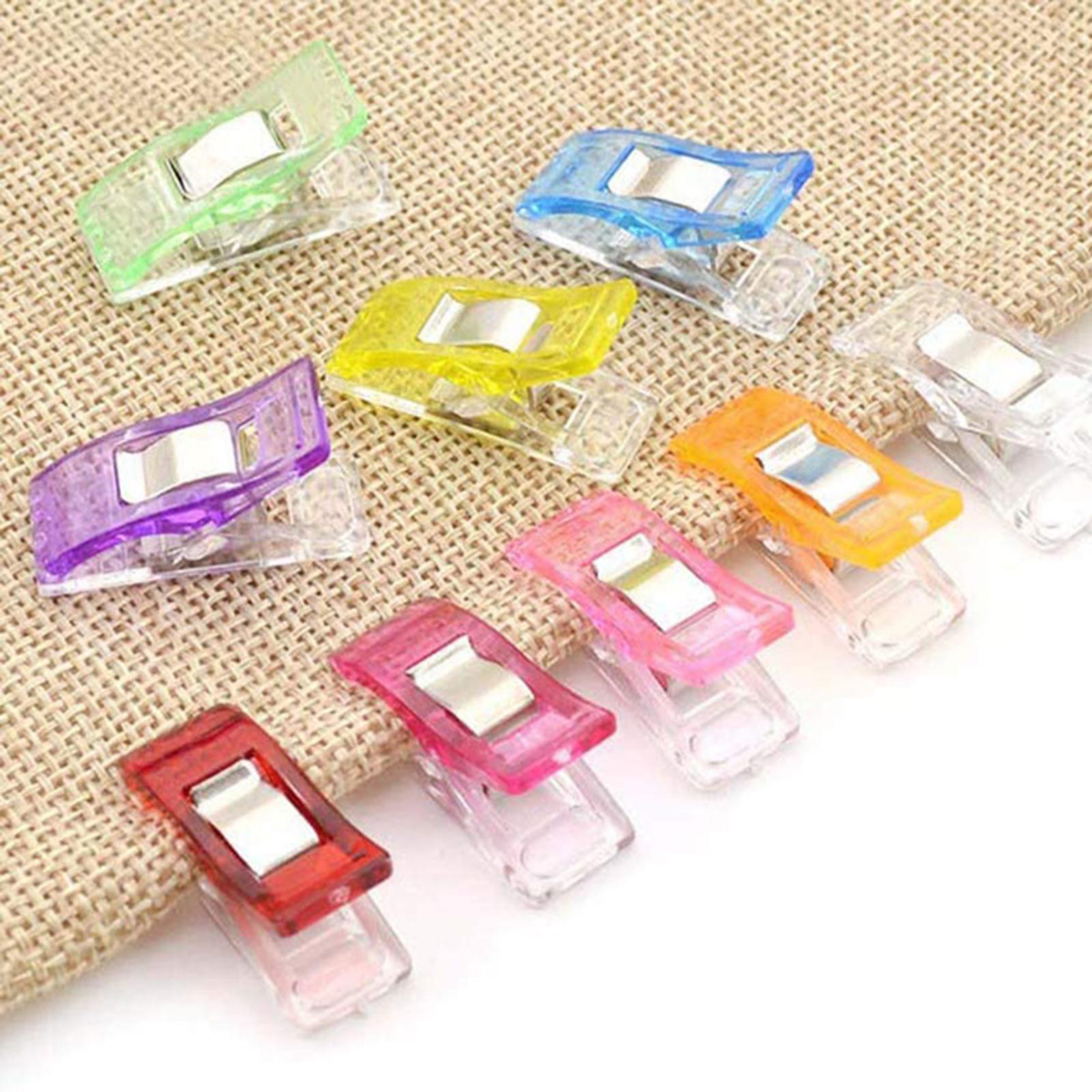 Plastic Sewing Clips for Fabric Quilting Craft Knitting Crochet 50pcs