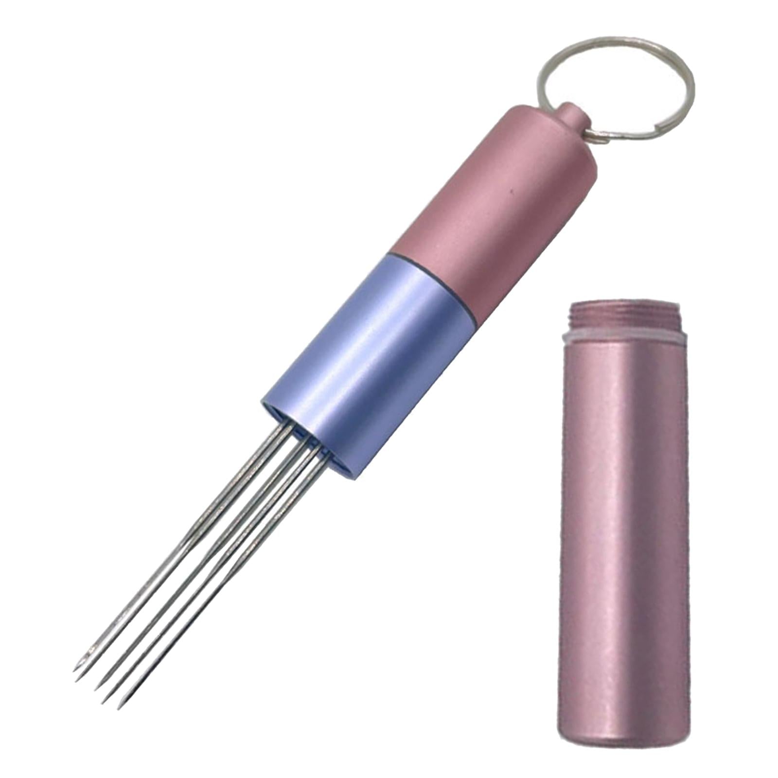 Felting Needle Handle w/ 6 Needles Mixed Sizes Wool Felt Tool Set Supplies