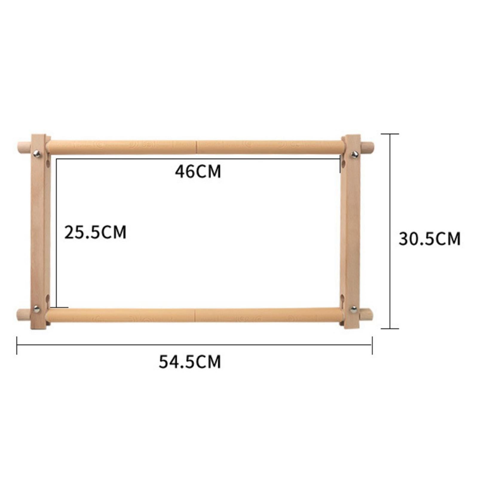Wooden Tapestry Scroll Embroidery Frame Cross Stitch DIY Craft Sewing Tool