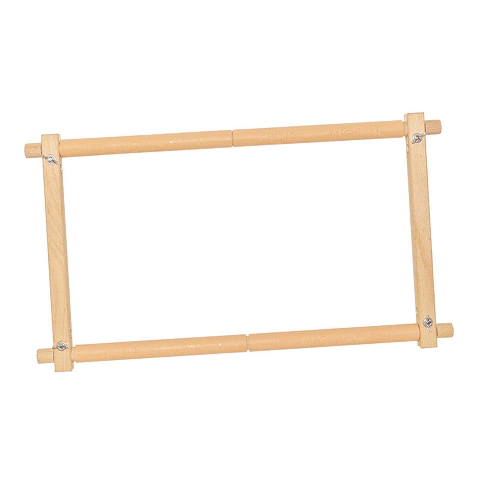 Wooden Tapestry Scroll Embroidery Frame Cross Stitch DIY Craft Sewing Tool