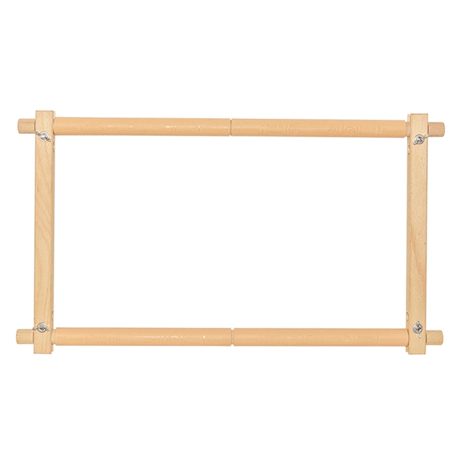 Wooden Tapestry Scroll Embroidery Frame Cross Stitch DIY Craft Sewing Tool