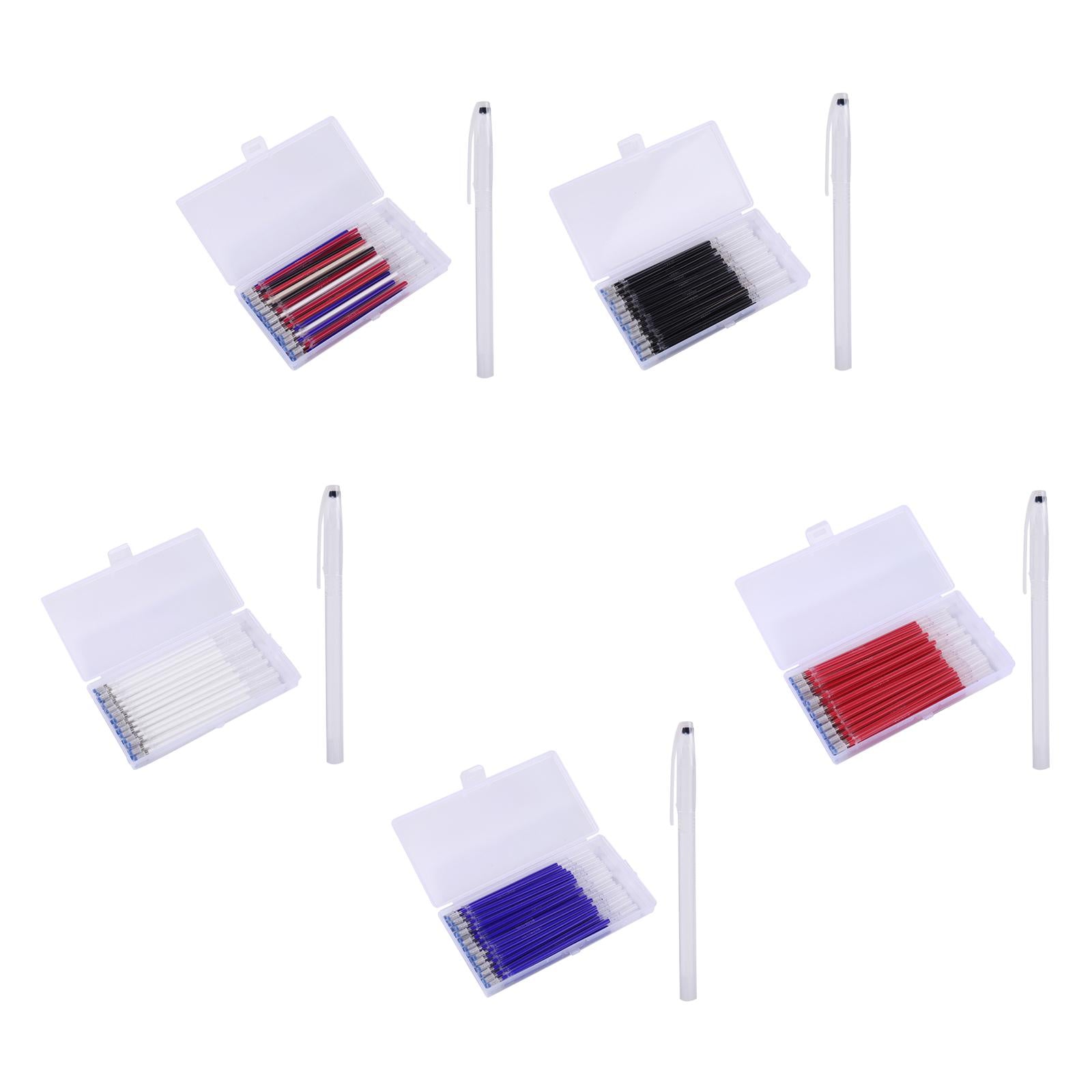 40pcs Heat Erasable Pens Refills for Quilting Sewing Dressmaking Black