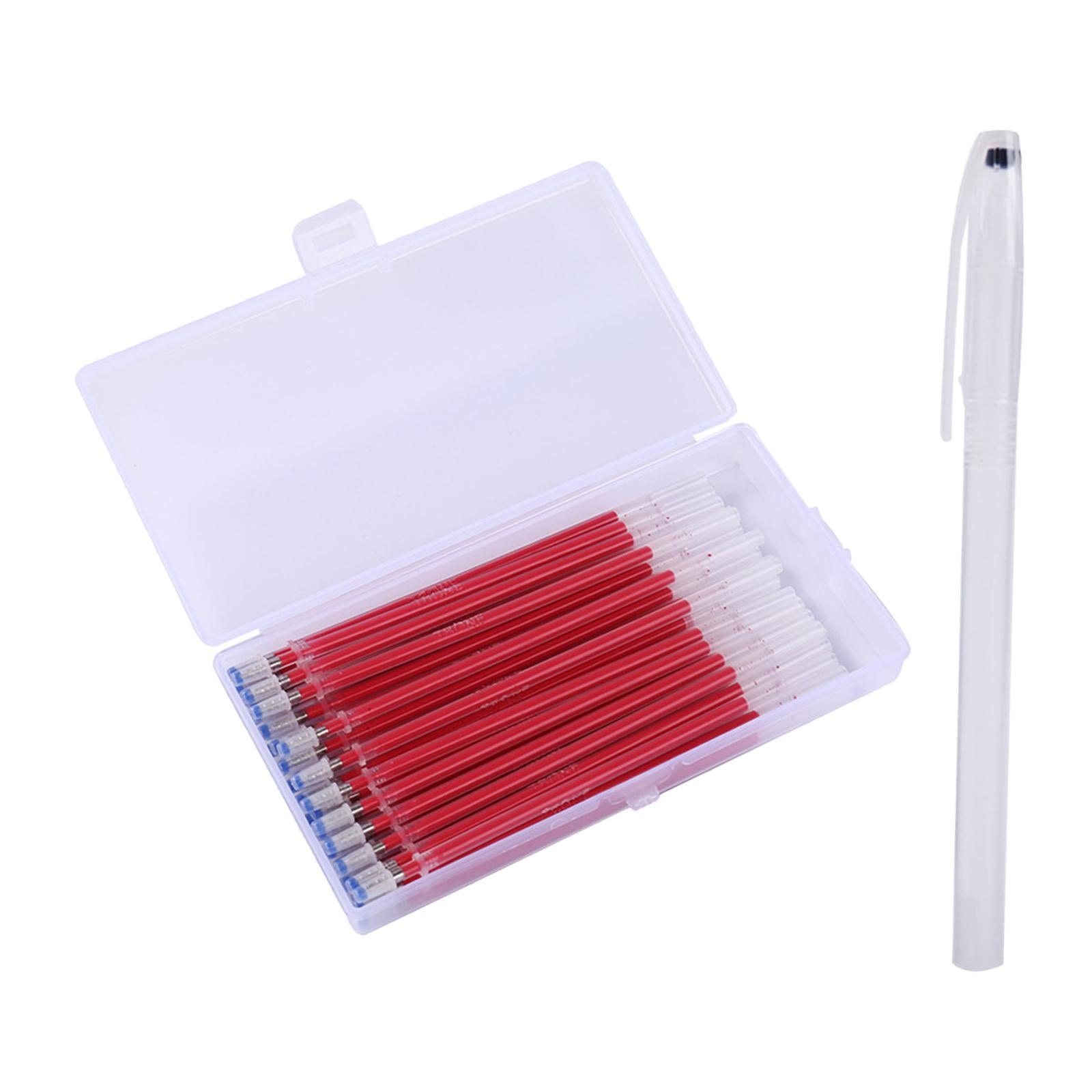40pcs Heat Erasable Pens Refills for Quilting Sewing Dressmaking Red