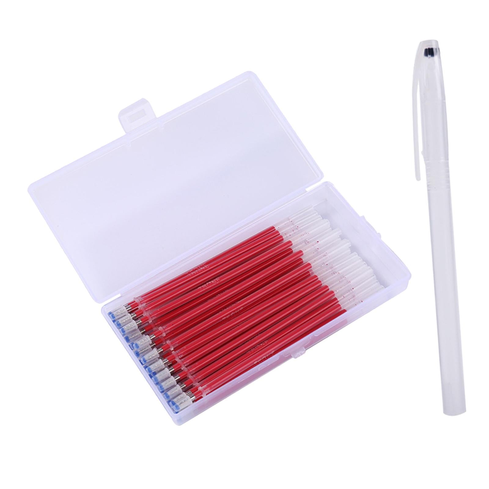 40pcs Heat Erasable Pens Refills for Quilting Sewing Dressmaking Red
