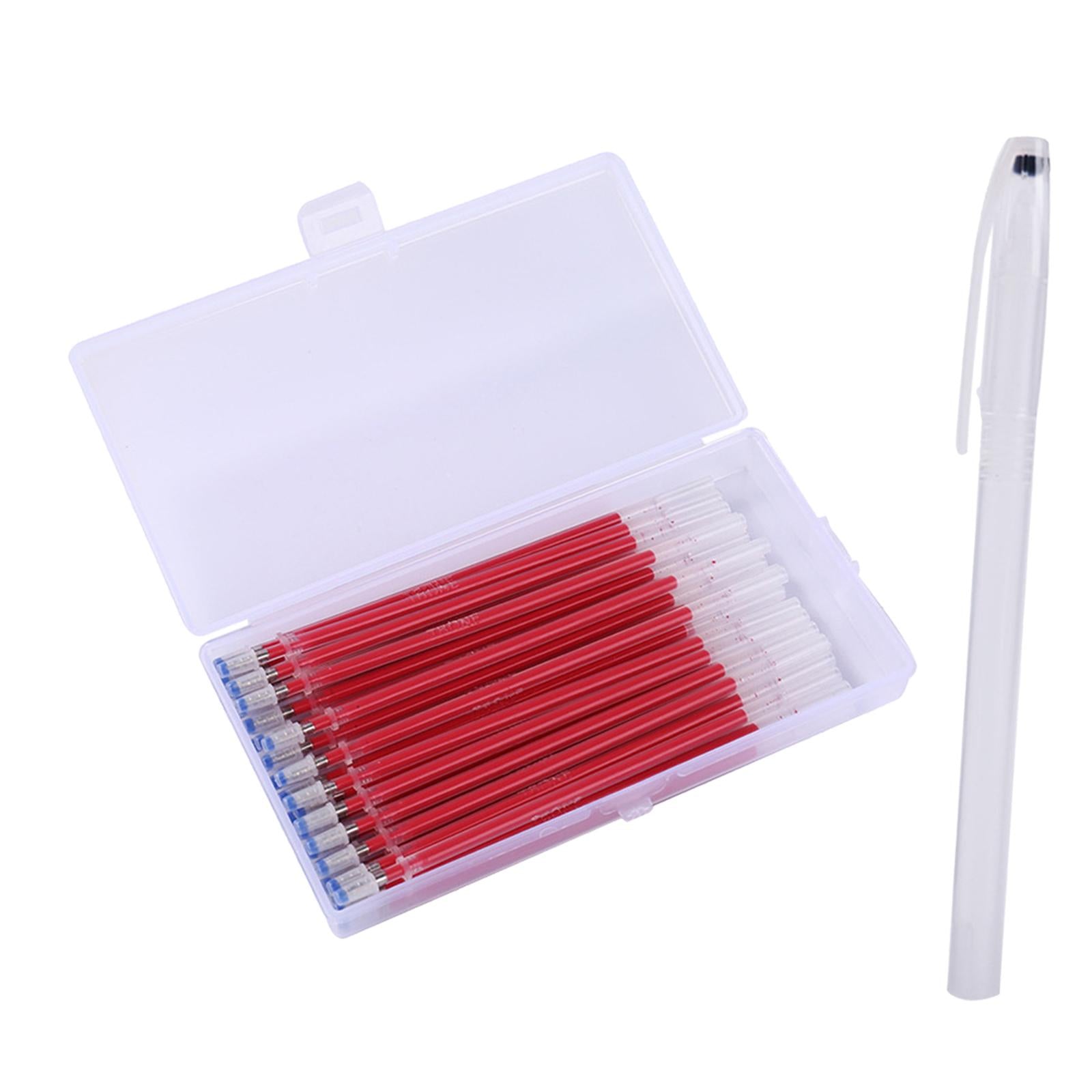 40pcs Heat Erasable Pens Refills for Quilting Sewing Dressmaking Red