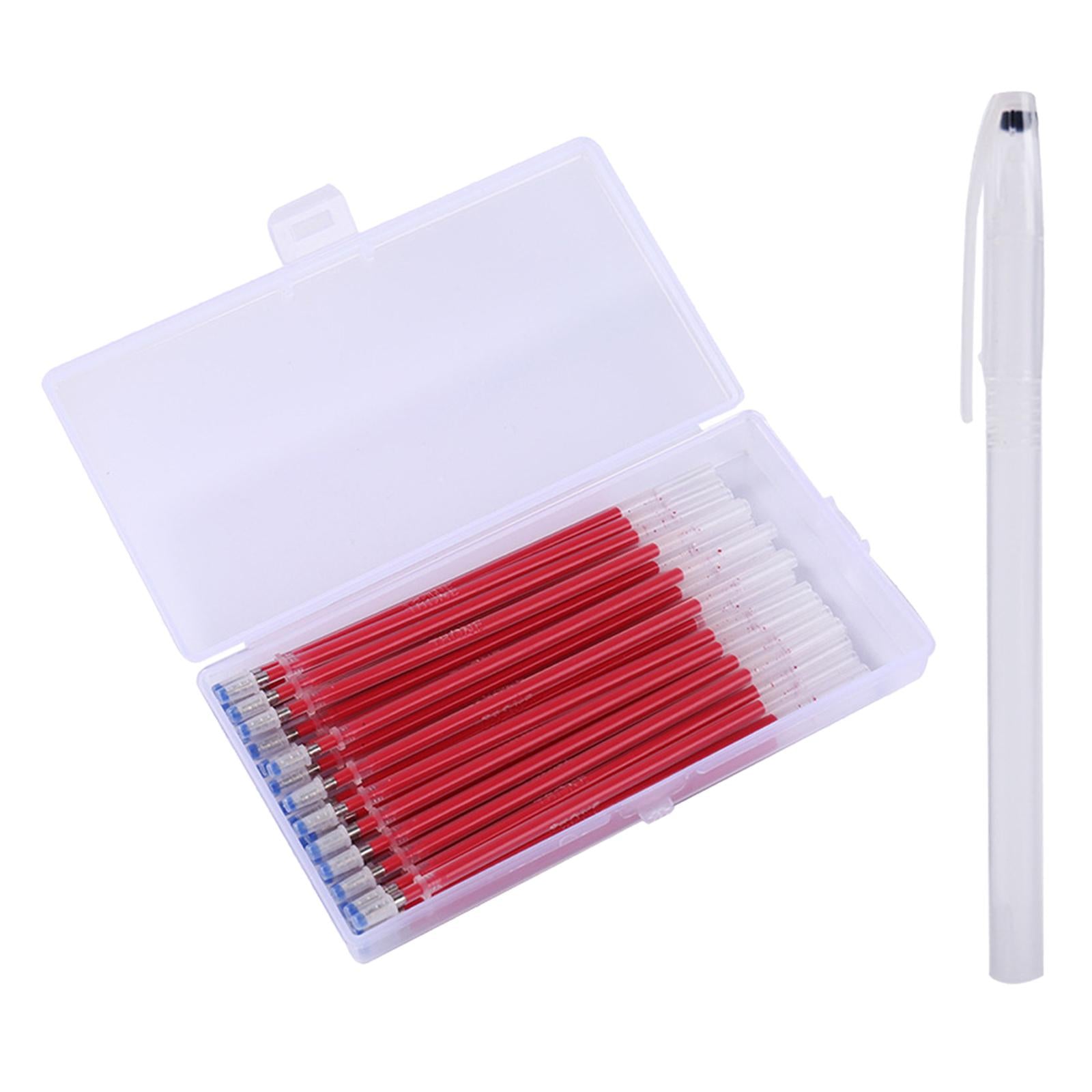 40pcs Heat Erasable Pens Refills for Quilting Sewing Dressmaking Red