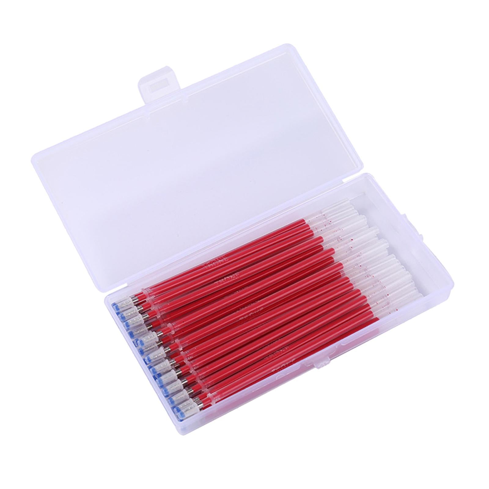 40pcs Heat Erasable Pens Refills for Quilting Sewing Dressmaking Red