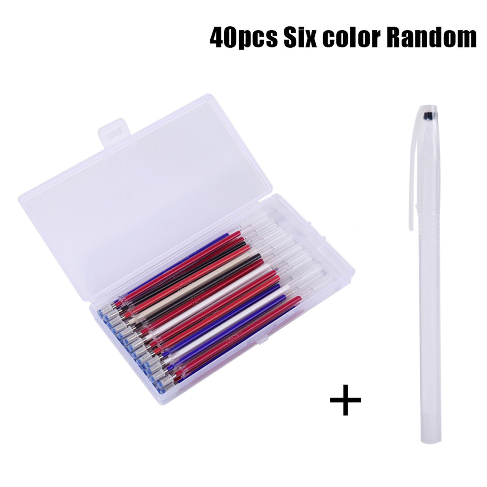 40pcs Heat Erasable Pens Refills for Quilting Sewing Dressmaking Multicolor