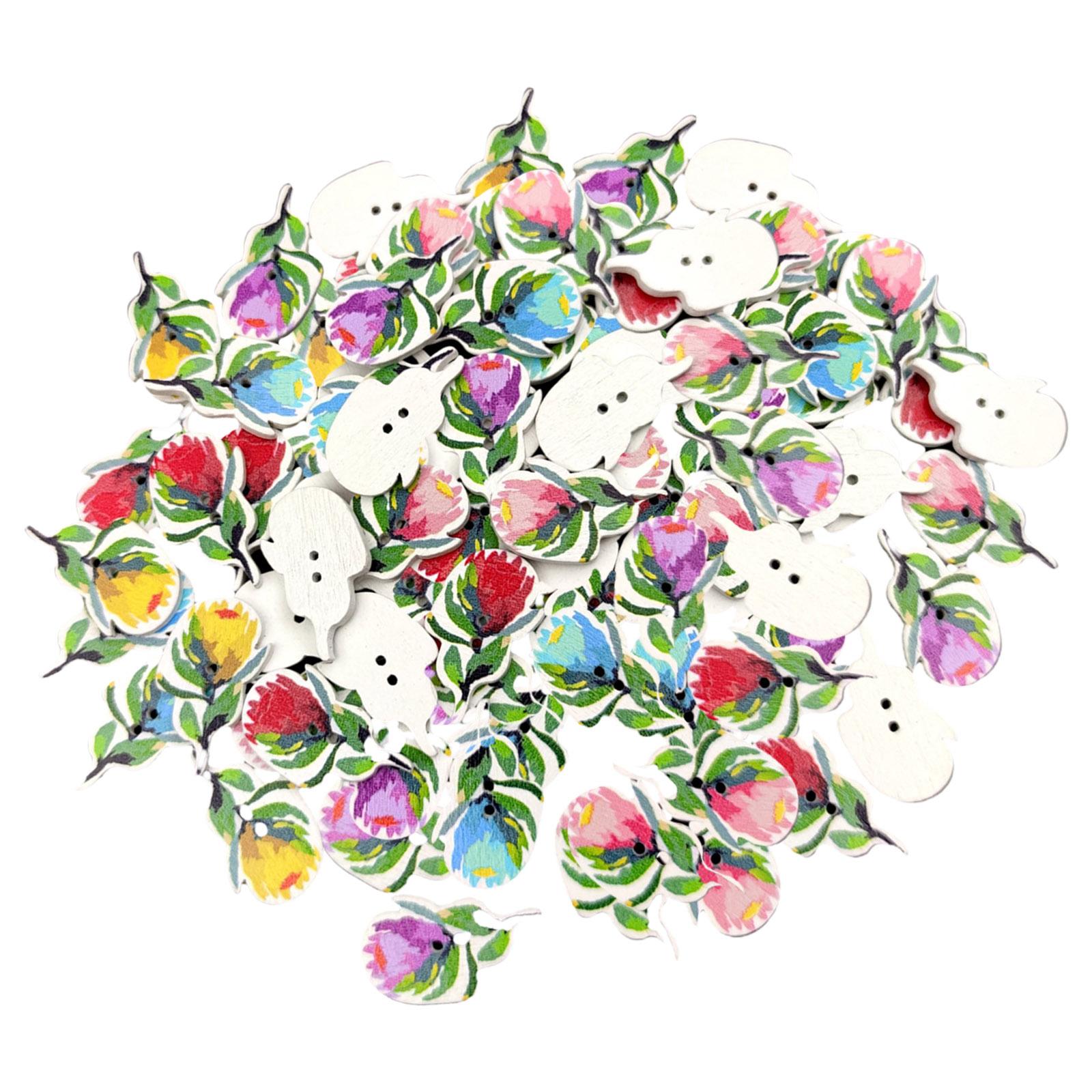 Scrapbooking Sewing Buttons for Knitting Crocheting Craft Flower