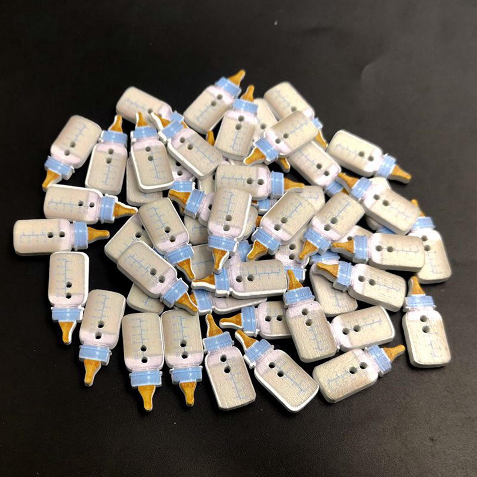 Scrapbooking Sewing Buttons for Knitting Crocheting Craft Milk Bottle