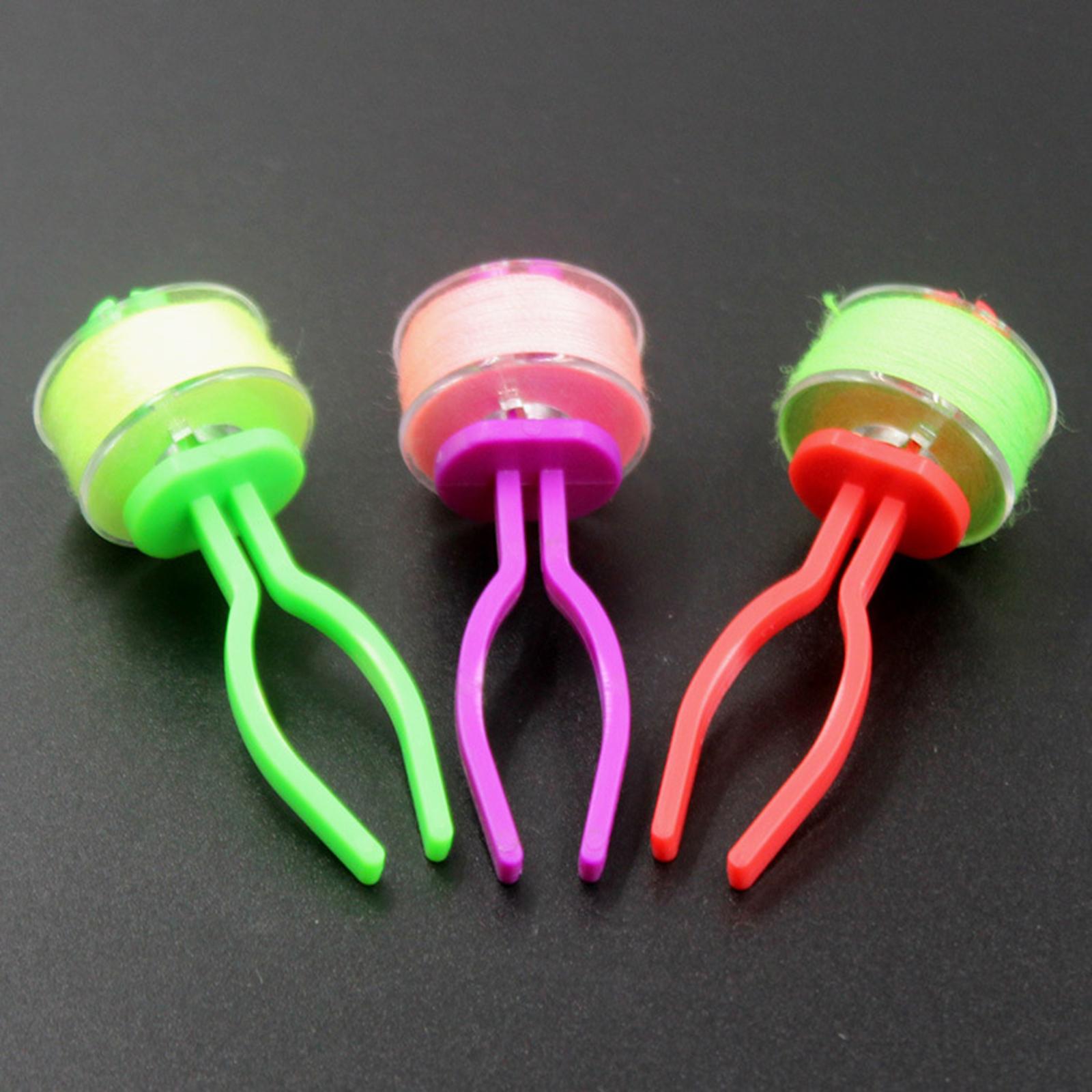 30x Plastic Bobbin Thread Holder Clamp Embroidery Thread Clips Sewing Accs