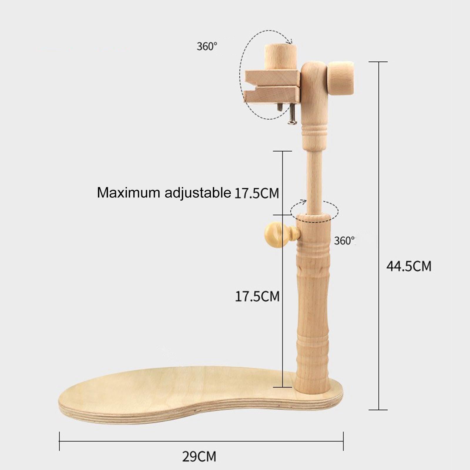 Adjustable Wood Cross Stitch Rack Embroidery Lap Stand Hoop 29x44.5cm