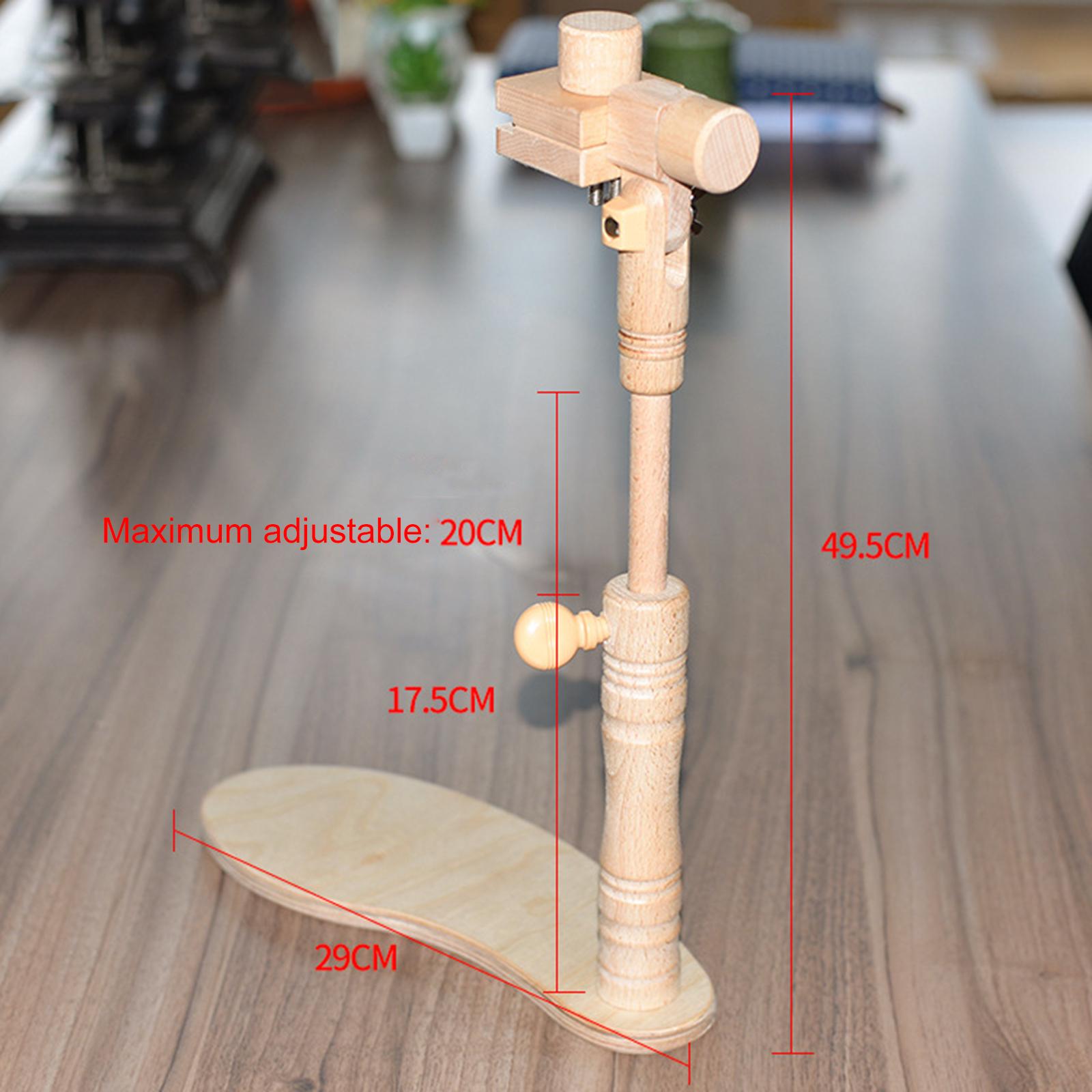 Adjustable Wood Cross Stitch Rack Embroidery Lap Stand Hoop 29x49.5cm