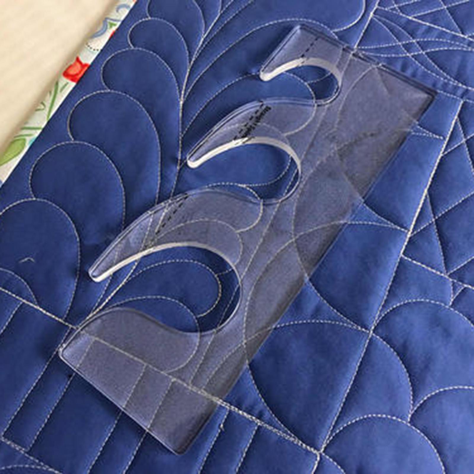 4Pcs Quilting Rulers Household DIY Crafting Quilt Template Lines Sew Frame