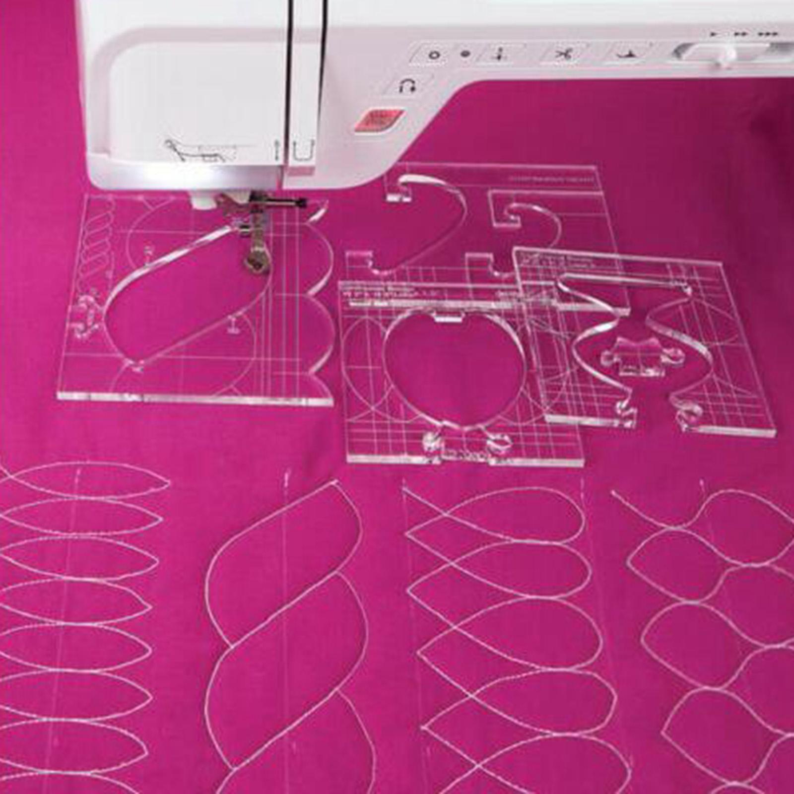 4Pcs Quilting Rulers Household DIY Crafting Quilt Template Lines Sew Frame