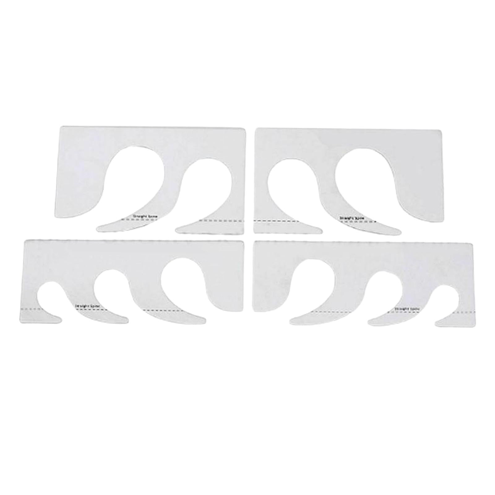 4Pcs Quilting Rulers Household DIY Crafting Quilt Template Lines Sew Frame