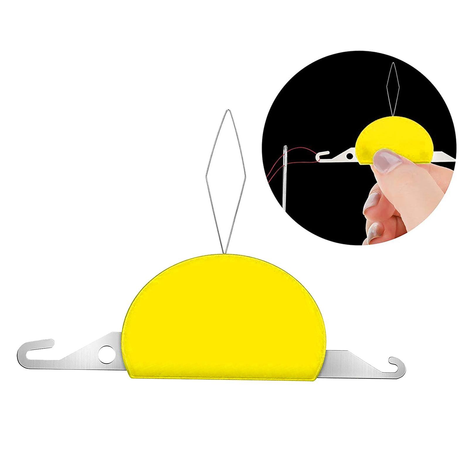 Needle Device 3 In 1 Needle Threader Thread Guide Sewing Machine Yellow