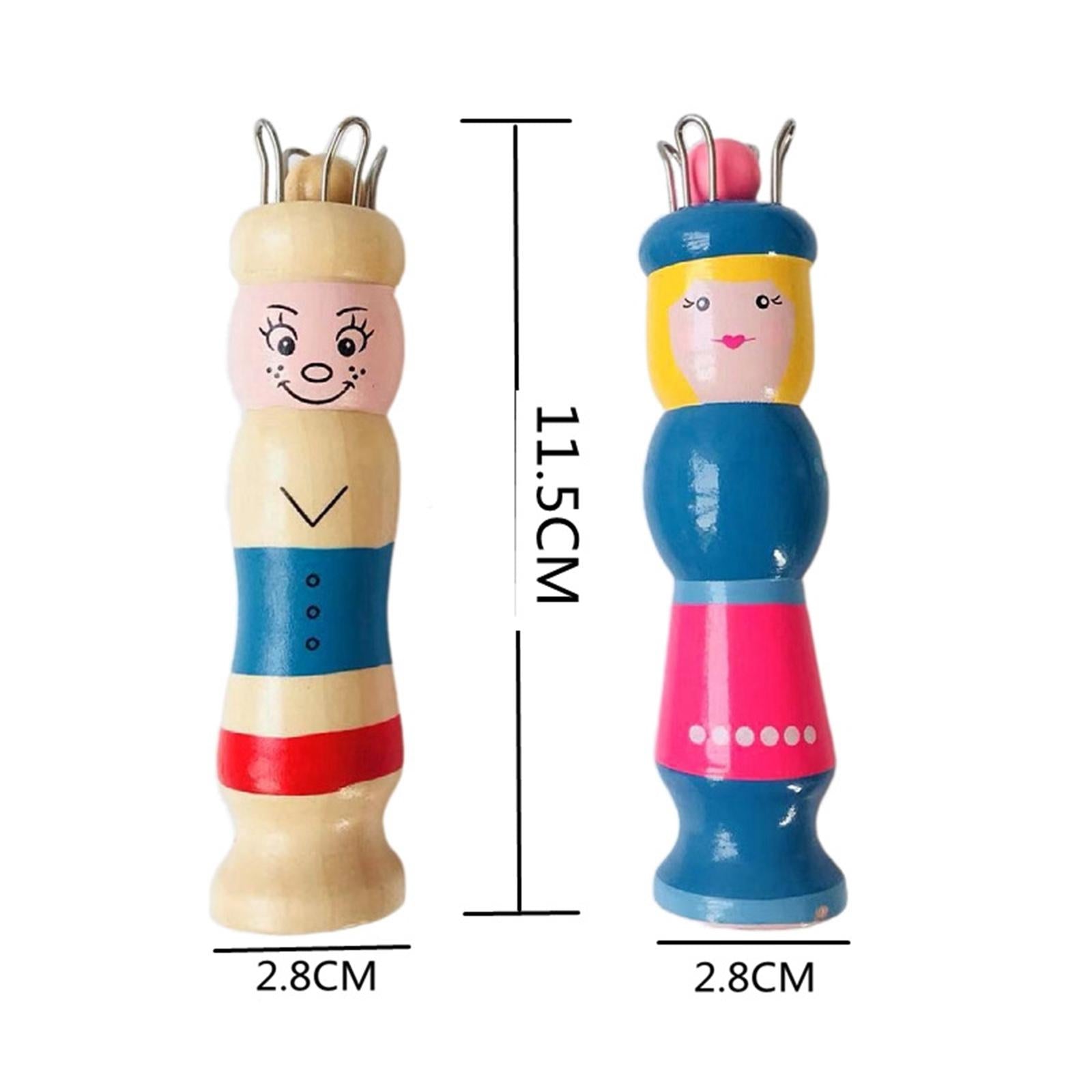 Wooden Handy Knitting Loom Set Handmade Doll Wool Yarn Weave Craft Kit A