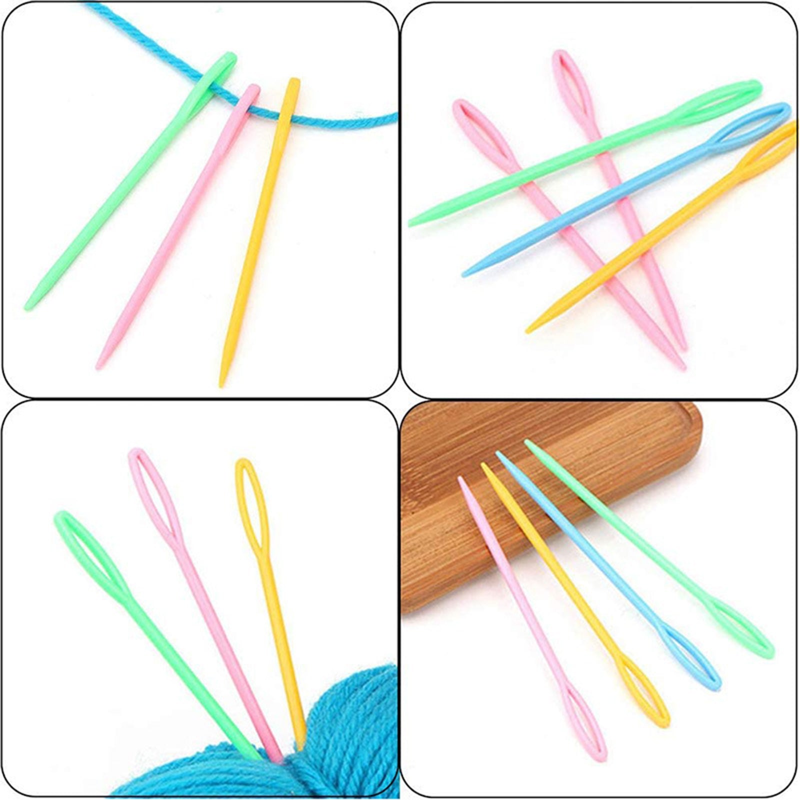 Crochet Hooks Set,9 PCS Ergonomic Grip Handles Knitting Needles Kit