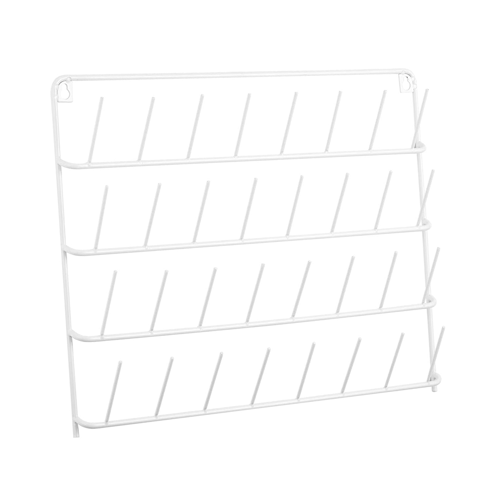 Metal Wall Hanging Thread Holder 32-Spool Sewing Thread Rack Organizer Tool