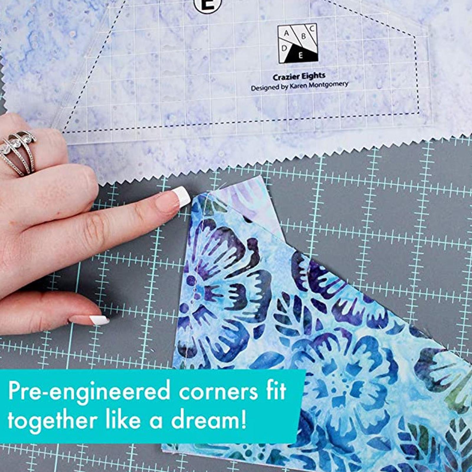 Transparent Multi-function Quilting Sewing Ruler Template Sewing Craft 3pcs
