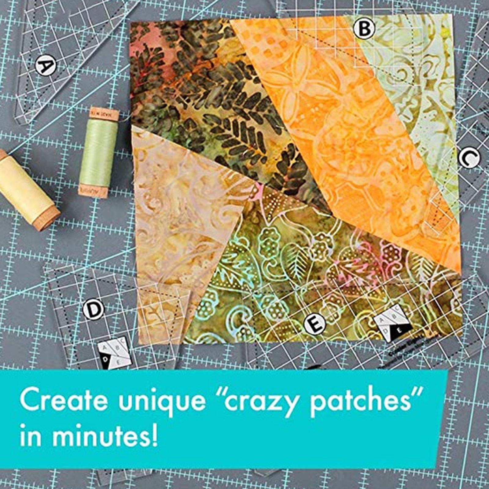 Transparent Multi-function Quilting Sewing Ruler Template Sewing Craft 4pcs