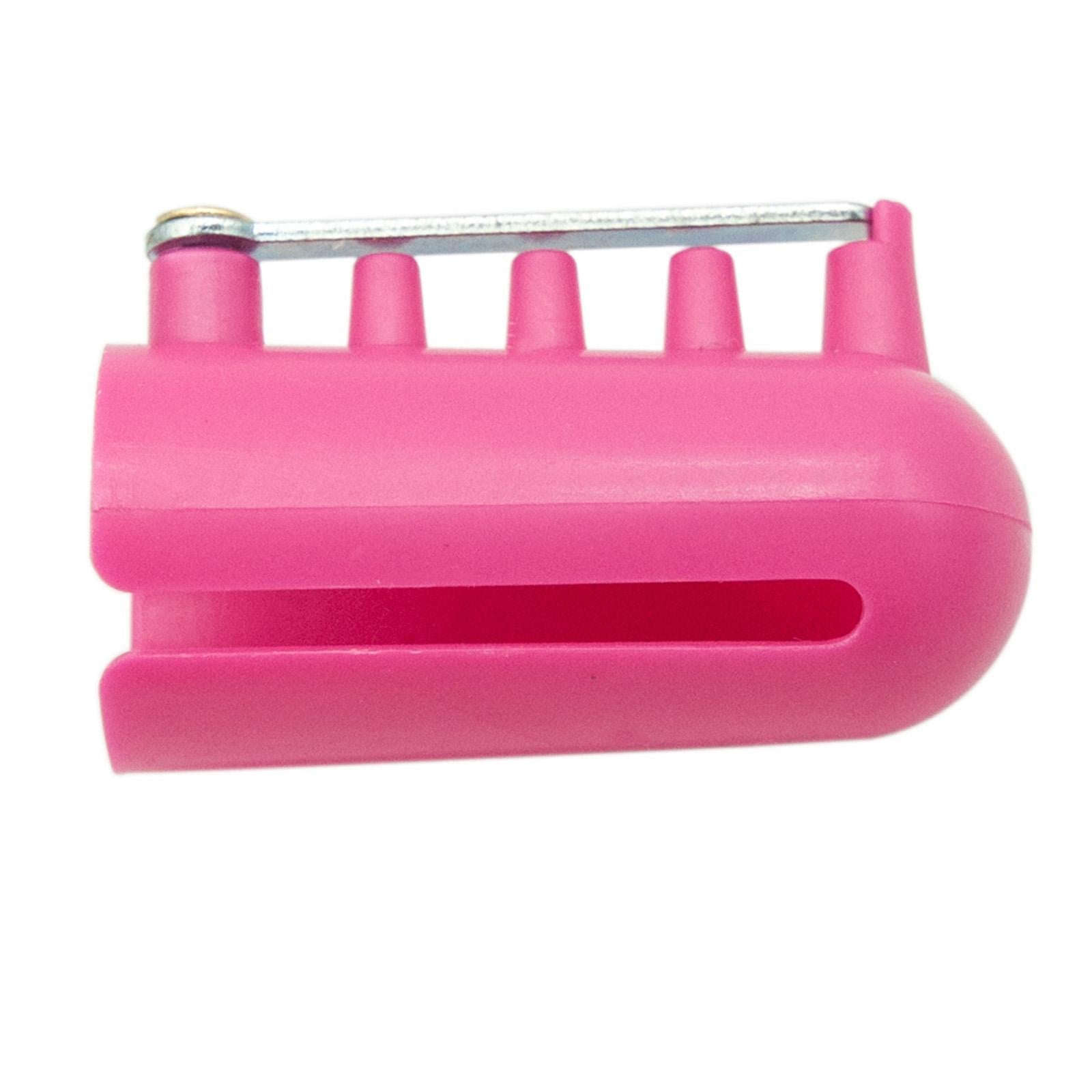 5x Finger Thimble Yarn Guide Needle Ring Type Knitting Tool Pink Yellow
