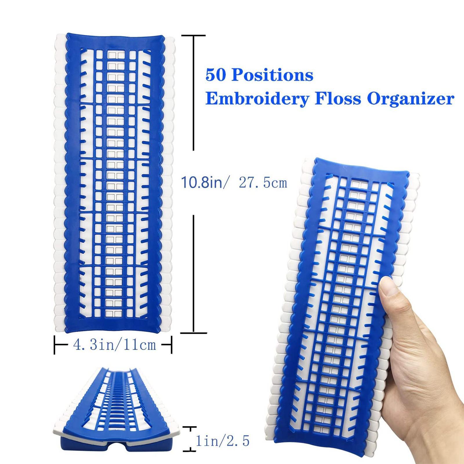 Embroidery Floss Organizer Cross Stitch Thread Organiser Sorting Card Blue