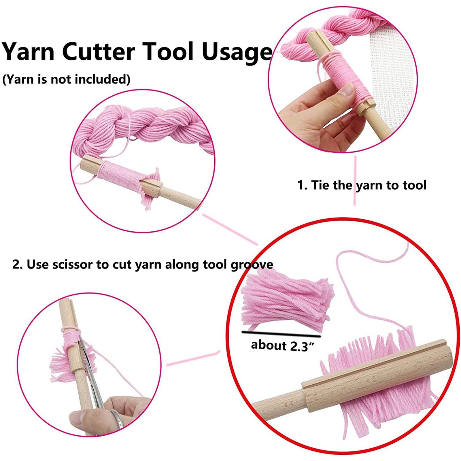 Yarn Cutter DIY Making Latch Hook Embroidery Crafting Tool Yarn Cutter