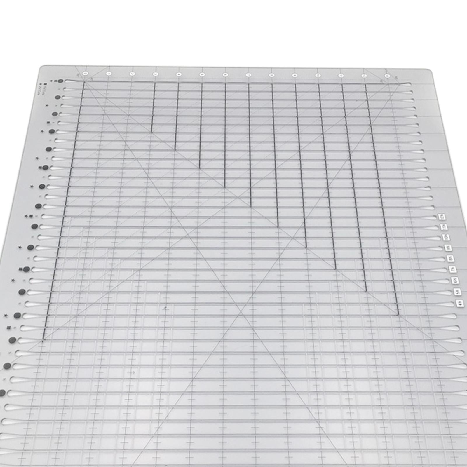 Cutting Cloth Ruler for Patchwork Sewing Quilting Yardstick 558x430x2.5mm