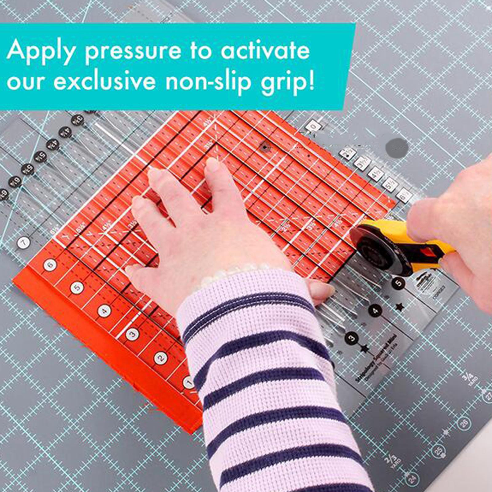 Cutting Cloth Ruler for Patchwork Sewing Quilting Yardstick 431x406x2.5mm
