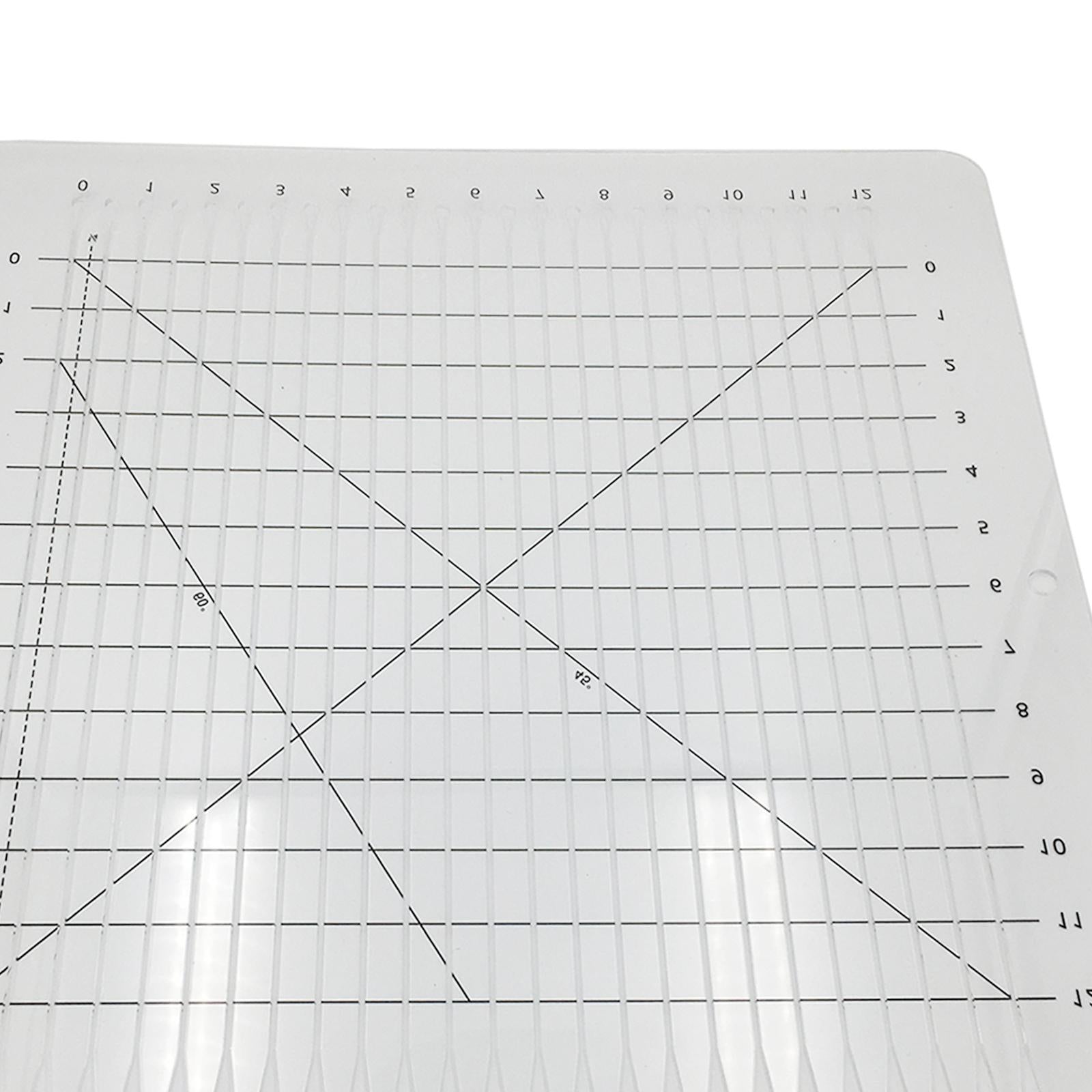 Cutting Cloth Ruler for Patchwork Sewing Quilting Yardstick 431x406x2.5mm