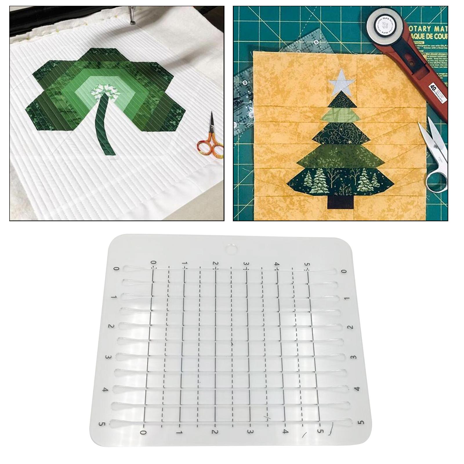 Cutting Cloth Ruler for Patchwork Sewing Quilting Yardstick 203x178x2.5mm