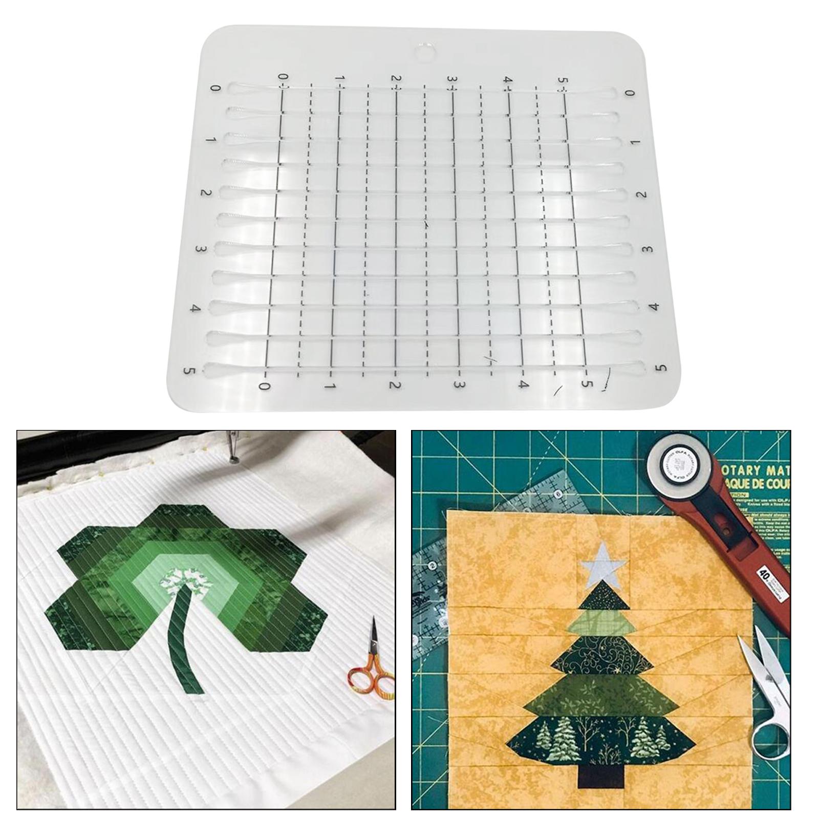 Cutting Cloth Ruler for Patchwork Sewing Quilting Yardstick 203x178x2.5mm