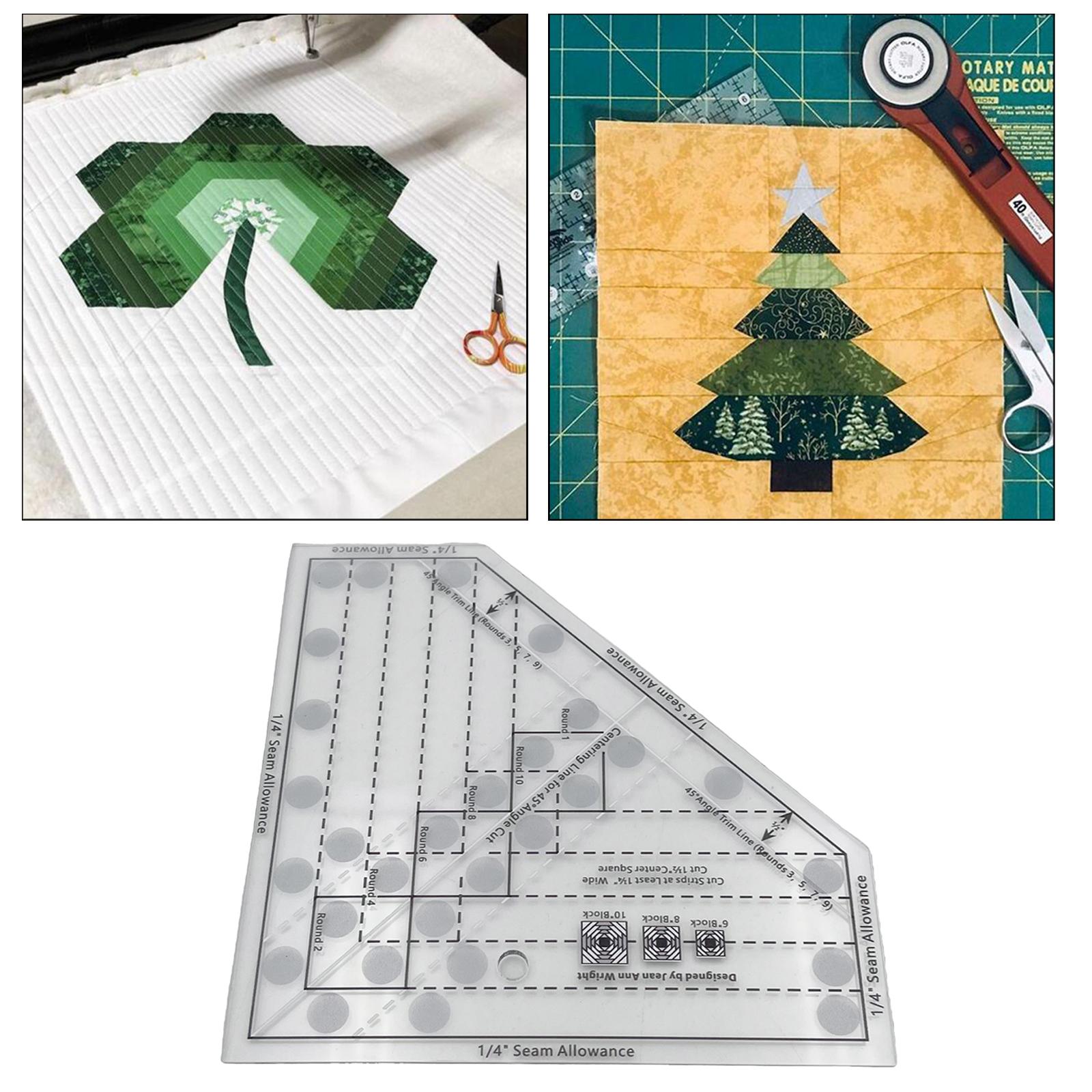 Cutting Cloth Ruler for Patchwork Sewing Quilting Yardstick 170x170mm A