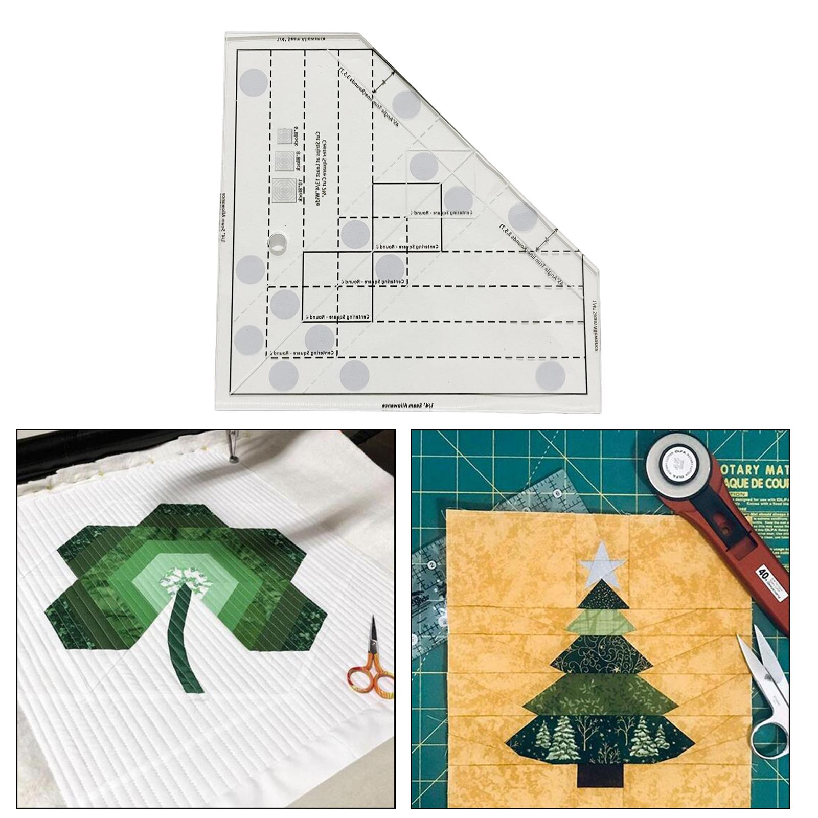 Cutting Cloth Ruler for Patchwork Sewing Quilting Yardstick 170x170mm B