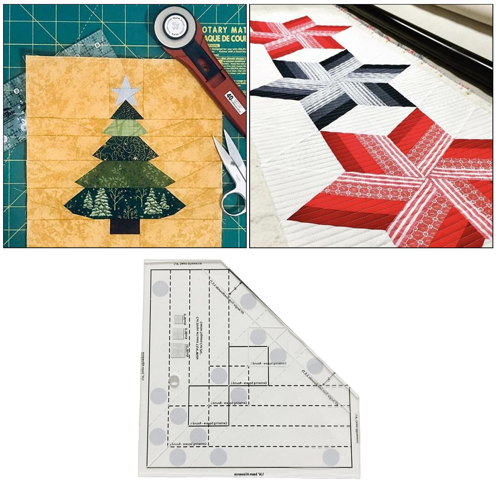 Cutting Cloth Ruler for Patchwork Sewing Quilting Yardstick 170x170mm B