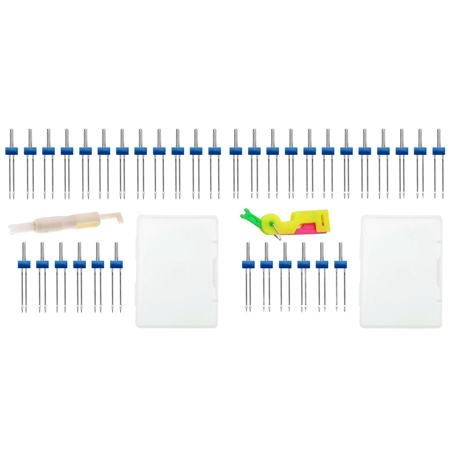 Double Sewing Machine Needle Twin Stretch with Threader Machine Threader