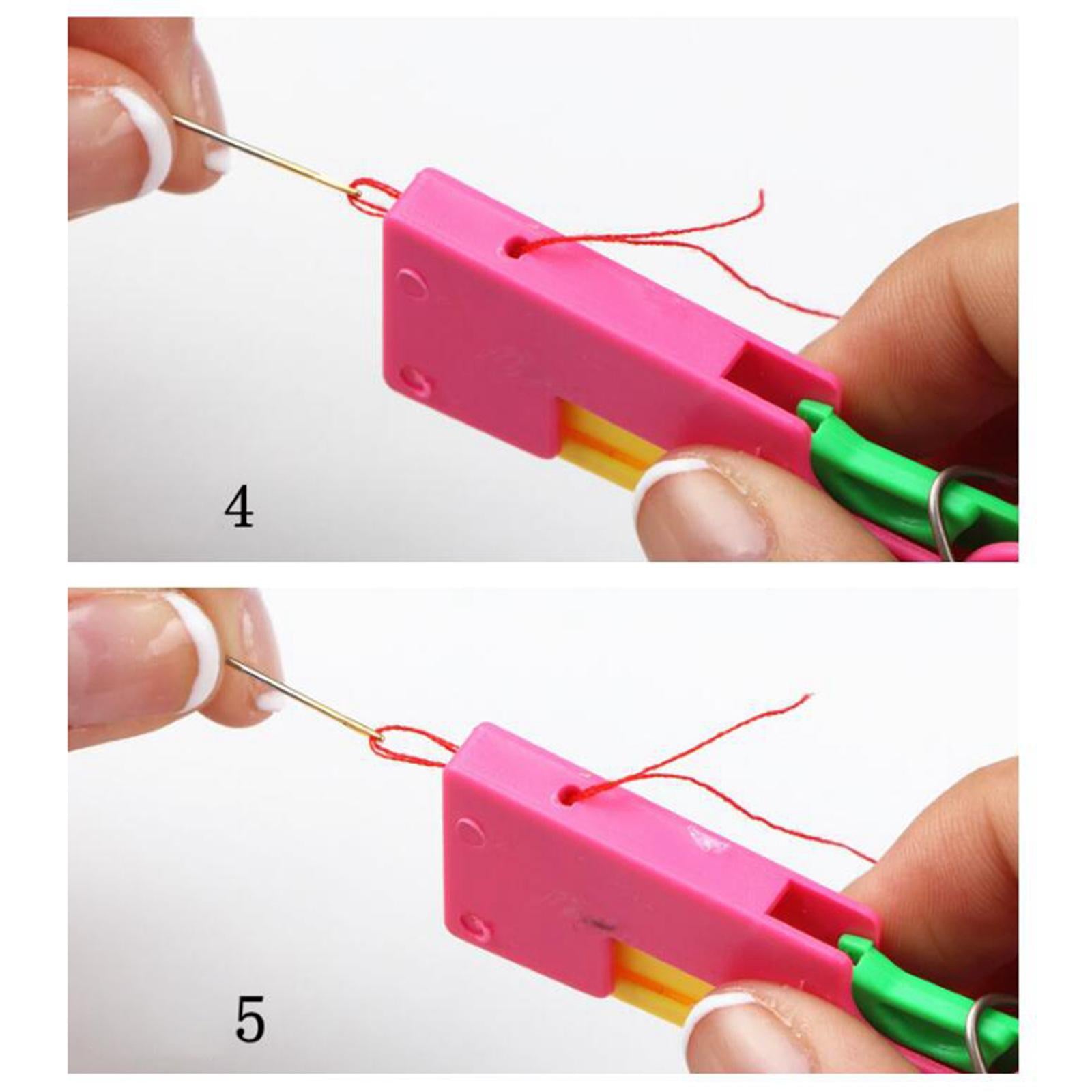 Double Sewing Machine Needle Twin Stretch with Threader Thread for The Blind