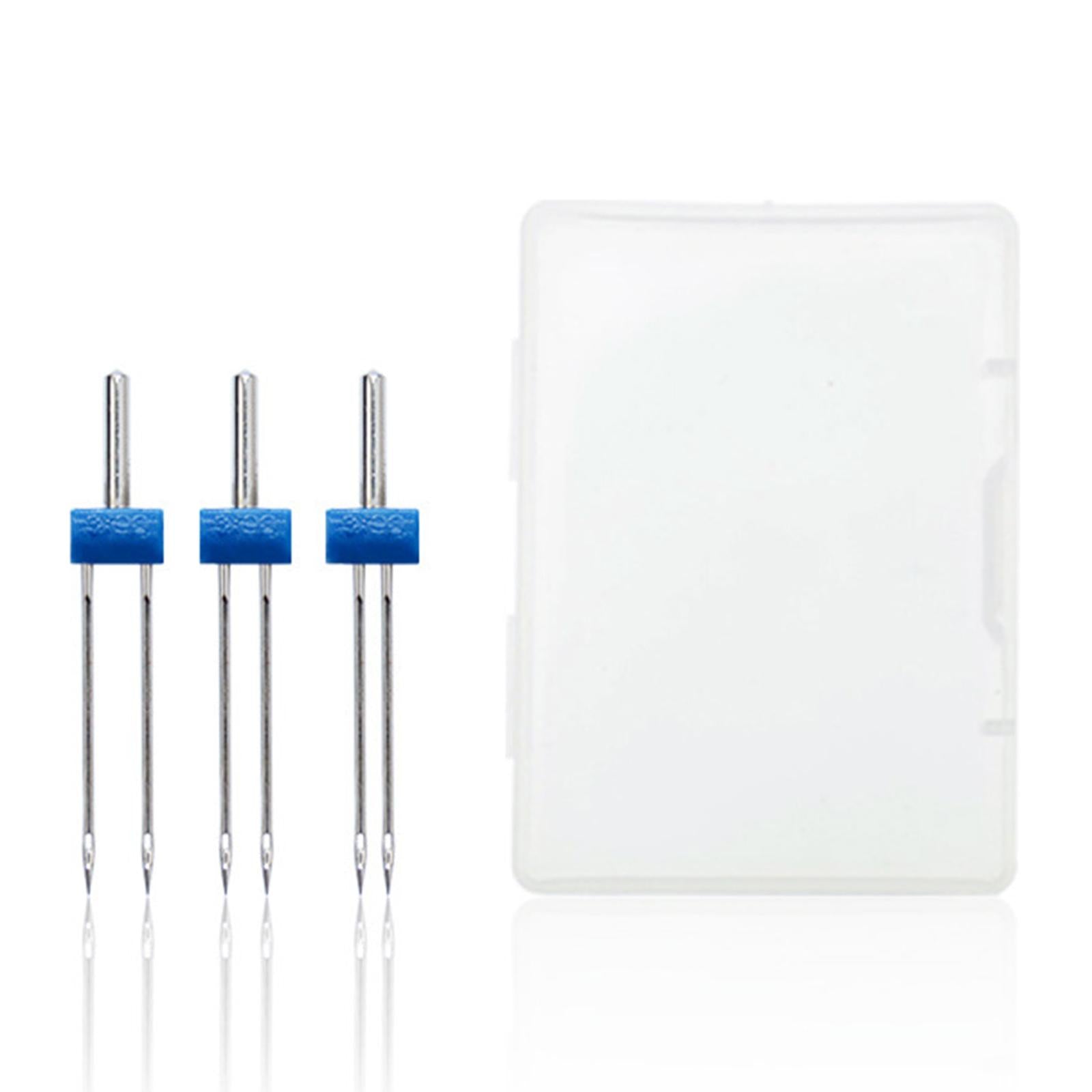 Double Sewing Machine Needle Twin Stretch with Threader Thread for The Blind