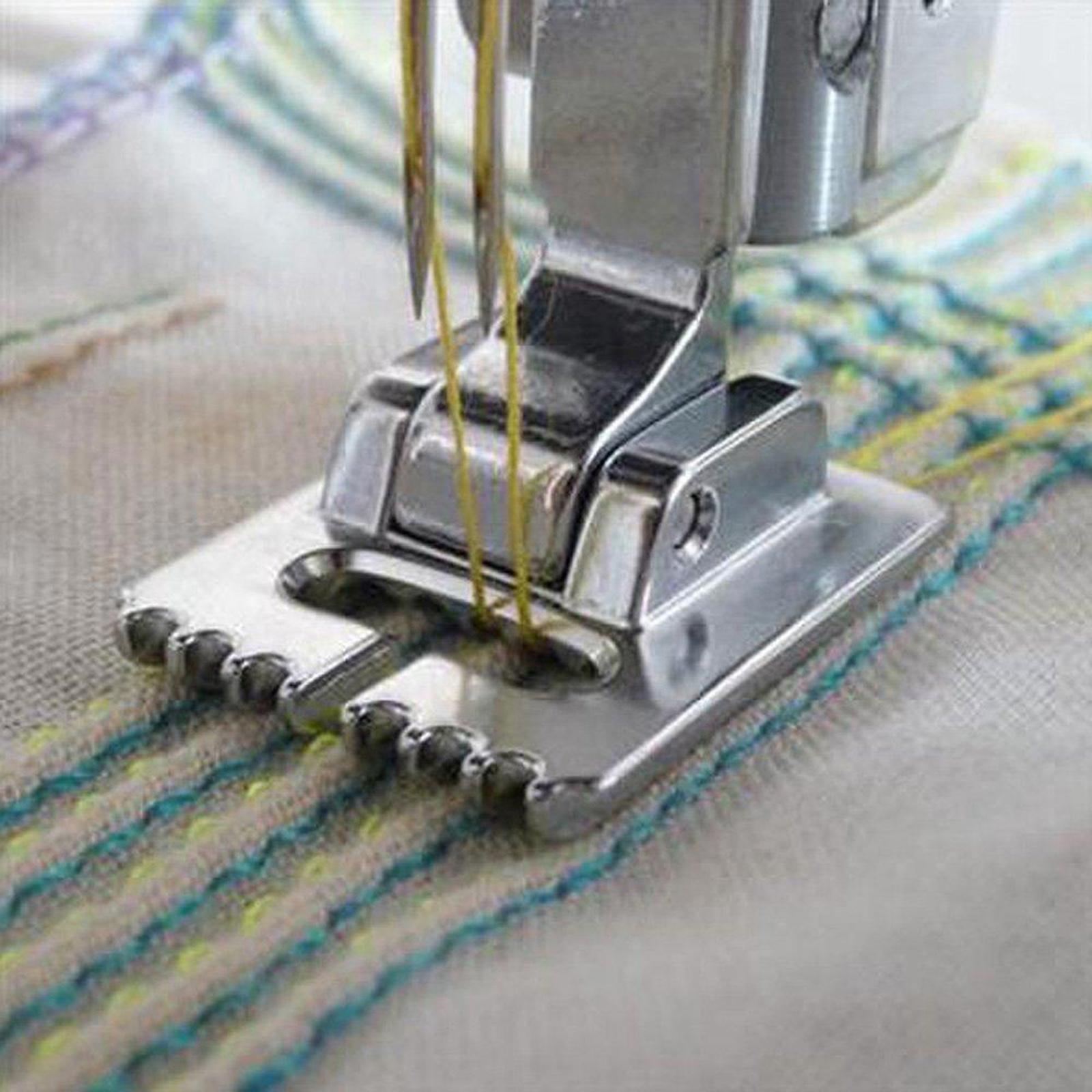 Double Sewing Machine Needle Twin Stretch with Threader Thread for The Blind