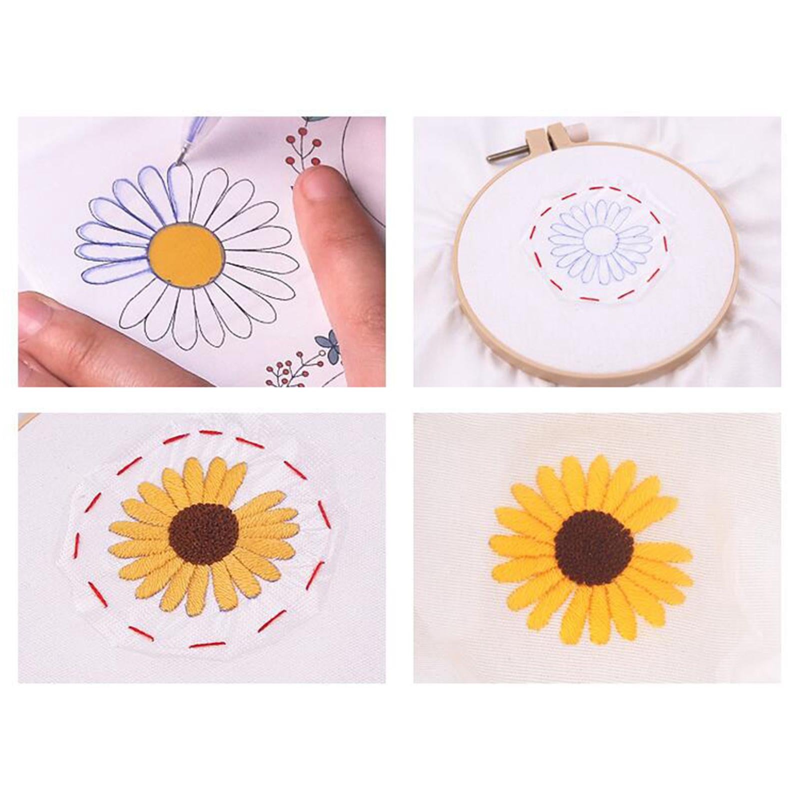 10Pieces Water Soluble Embroidery Stabilizer with Pen for Machine Embroidery