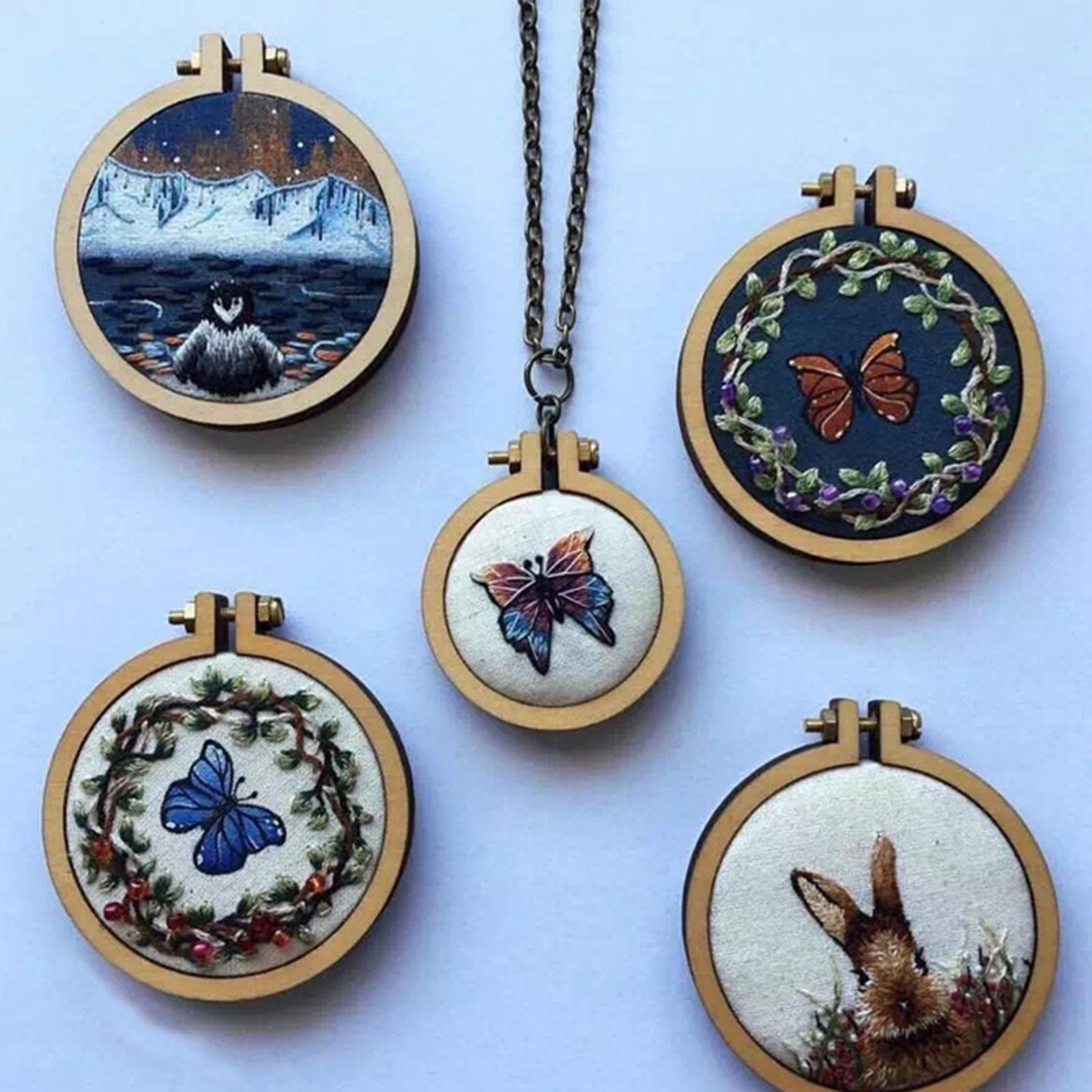 Animal Shape Tiny Embroidery Hoop for Handy Sewing Cross Stitch Frame Arts
